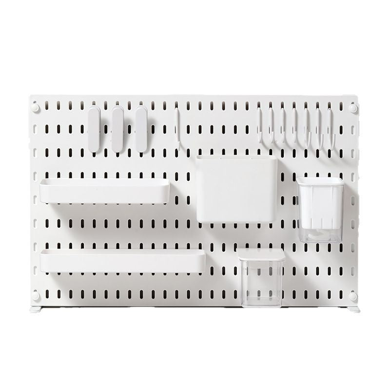 Desktop Pegboard Organizer Shelf