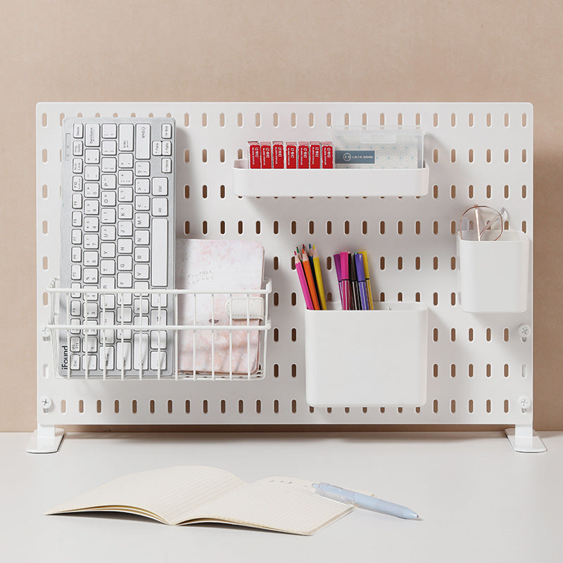 Desktop Pegboard Organizer Shelf