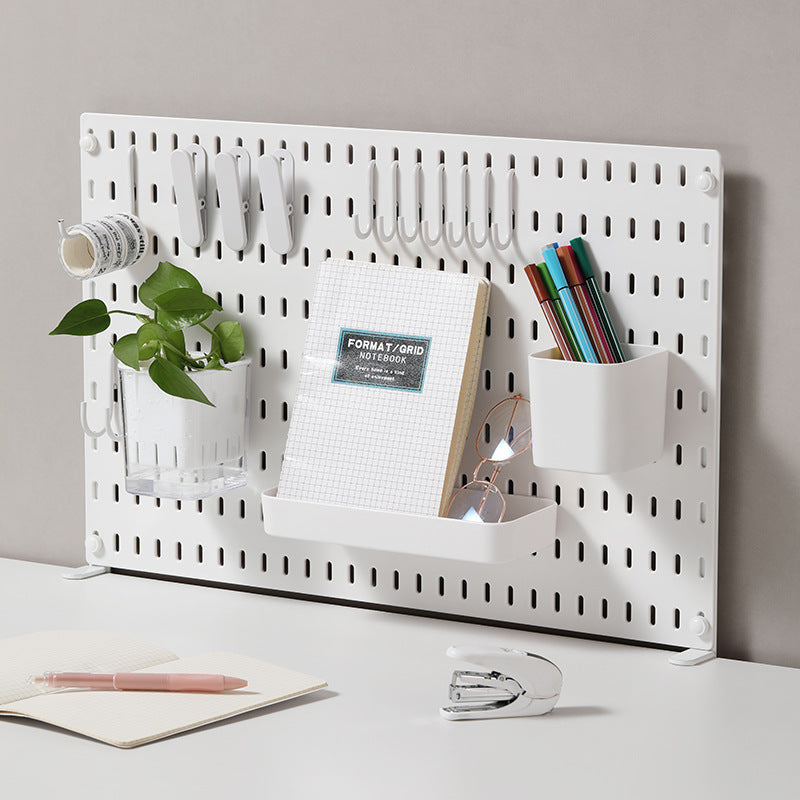 Desktop Pegboard Organizer Shelf