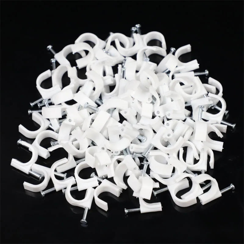 Steel Nail Cable Clips (100-Pack)