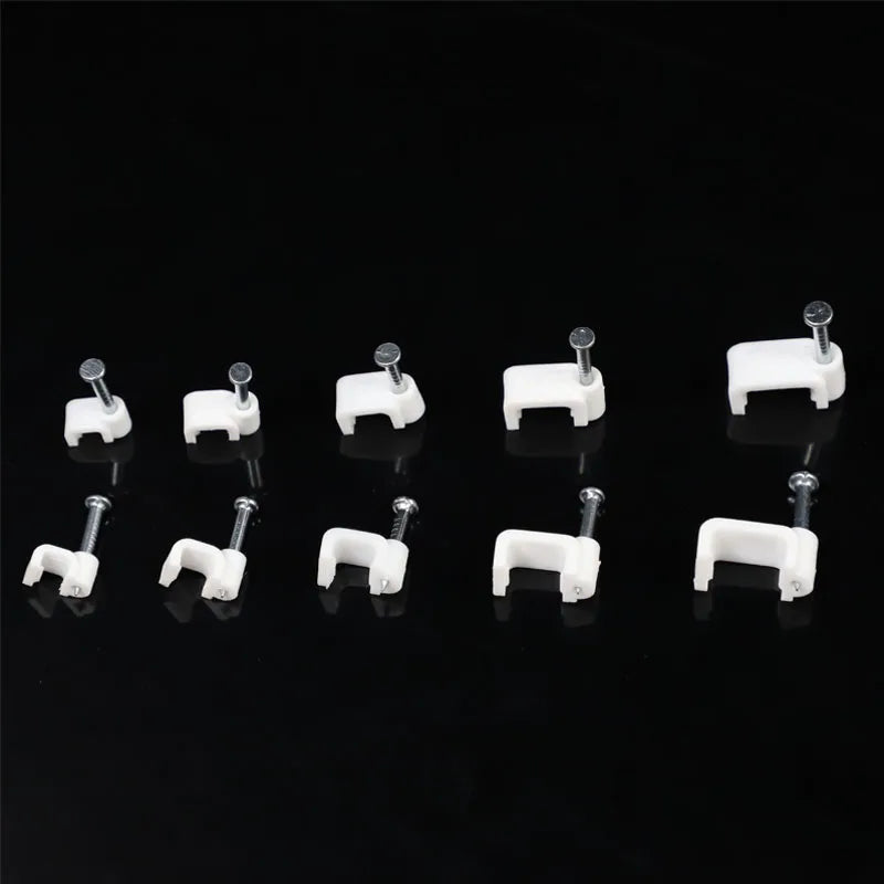 Steel Nail Cable Clips (100-Pack)