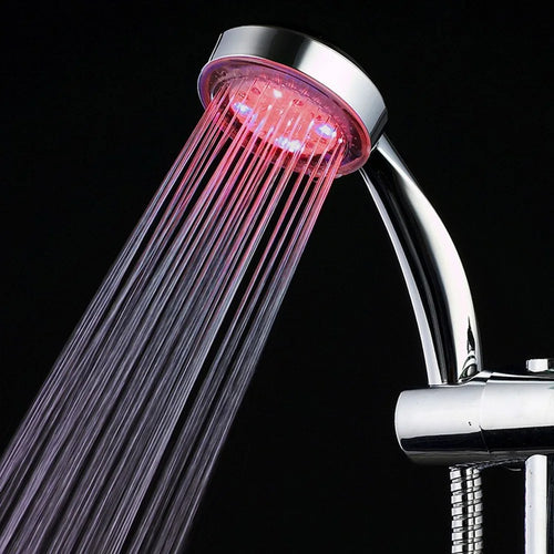 LED 7 Colors Shower Head Automatically Color-Changing LED Shower Light Water Saving Shower Head Bathroom Accessorries