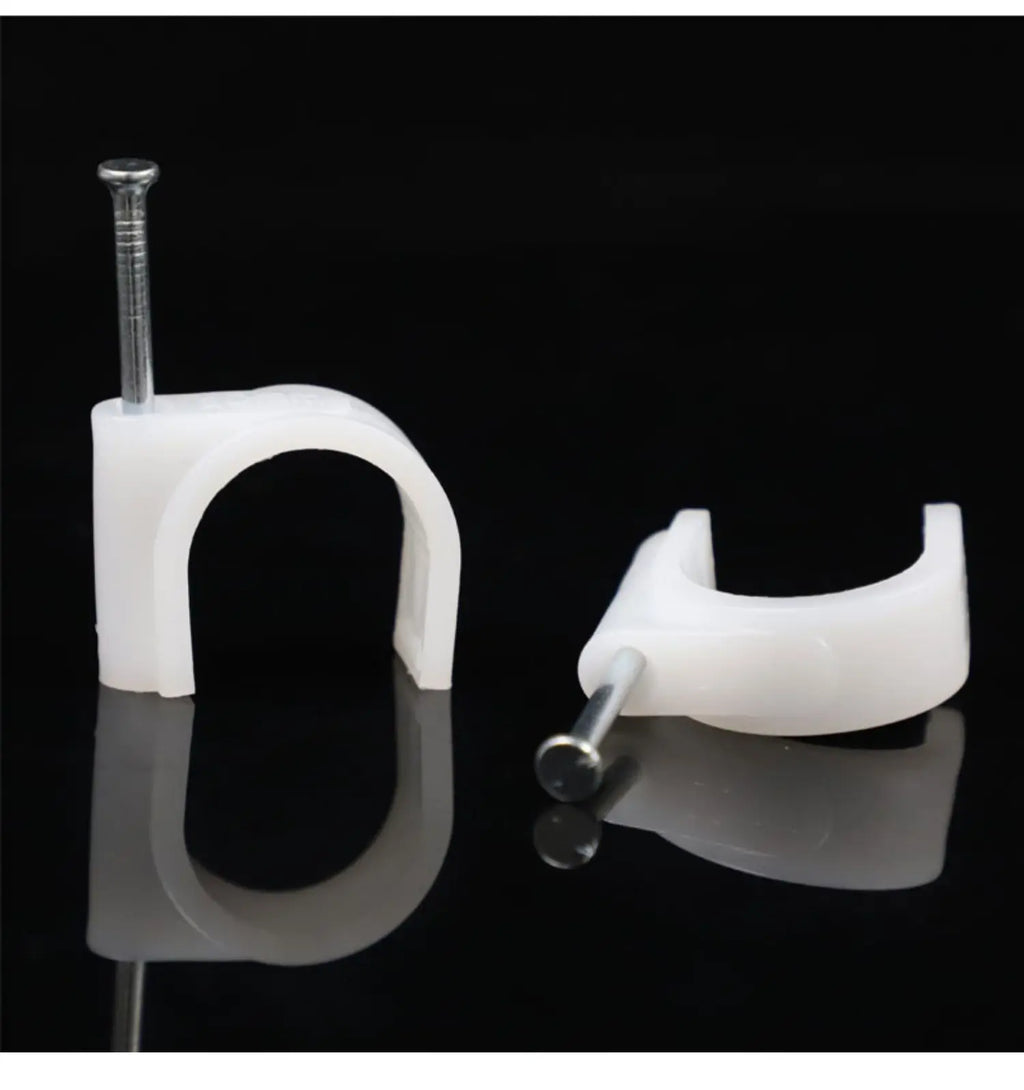 Steel Nail Cable Clips (100-Pack)