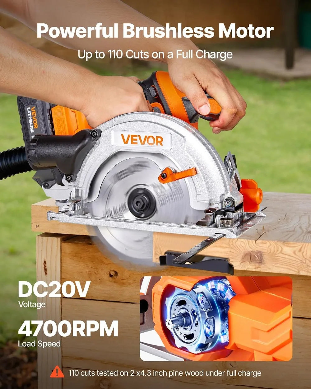 20V Cordless Circular Saw 6-1/2"