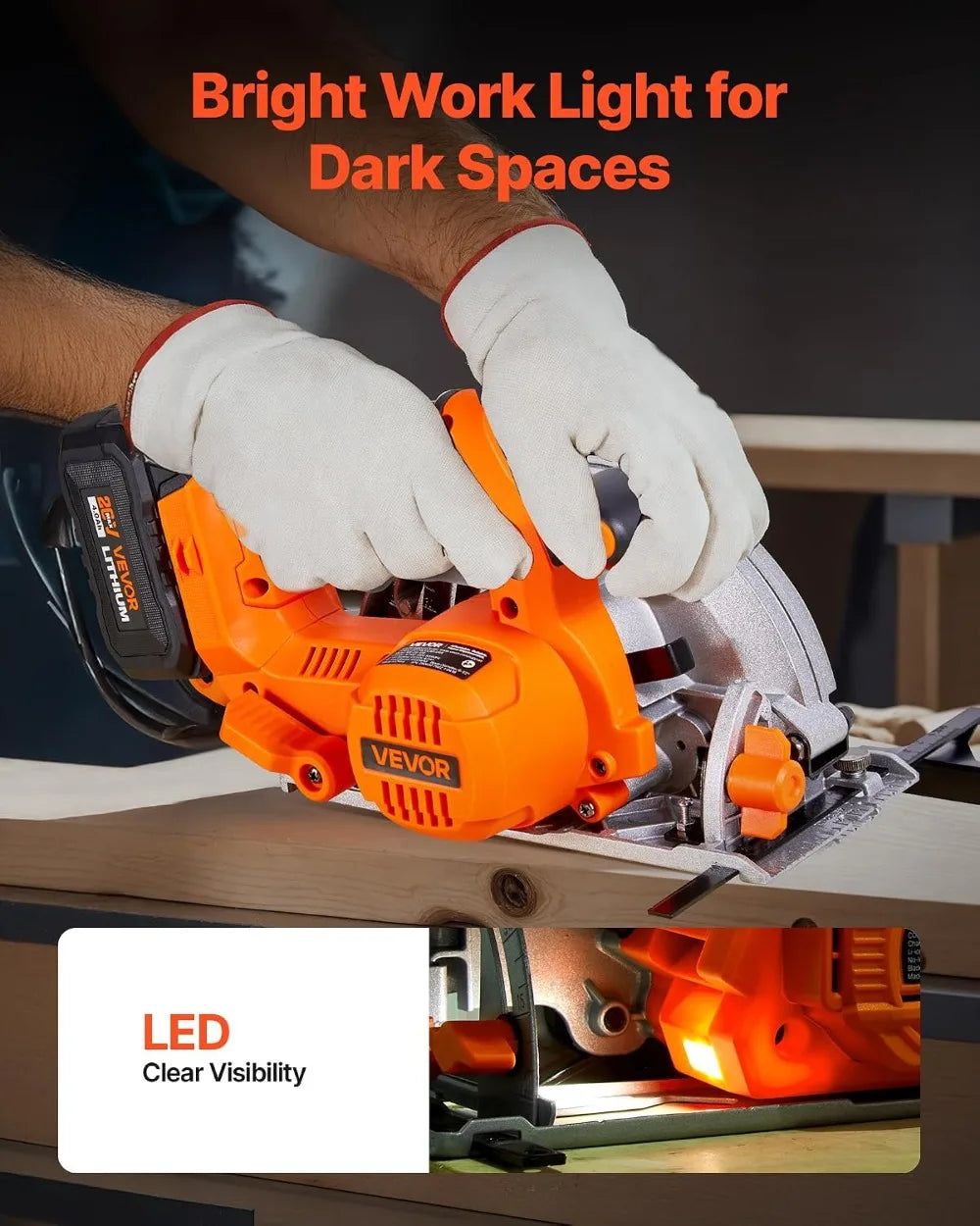 20V Cordless Circular Saw 6-1/2"