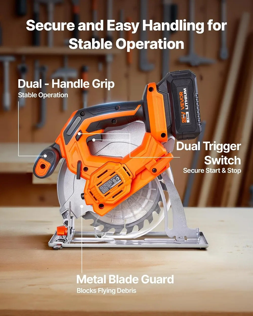 20V Cordless Circular Saw 6-1/2"